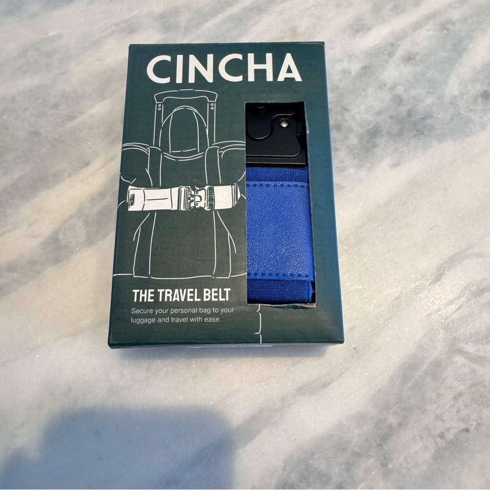 Cinch Men’s Travel Belt - Blue- New w/tags